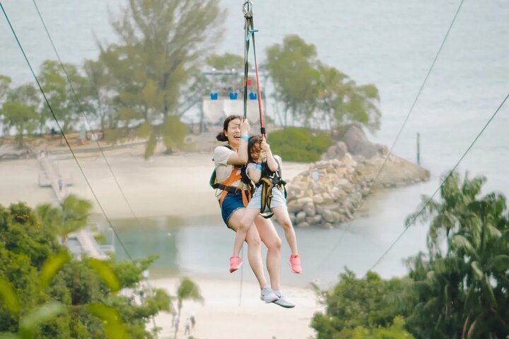 MegaZip Adventure Ride Jungle Beach & Sea Experience |Singapore