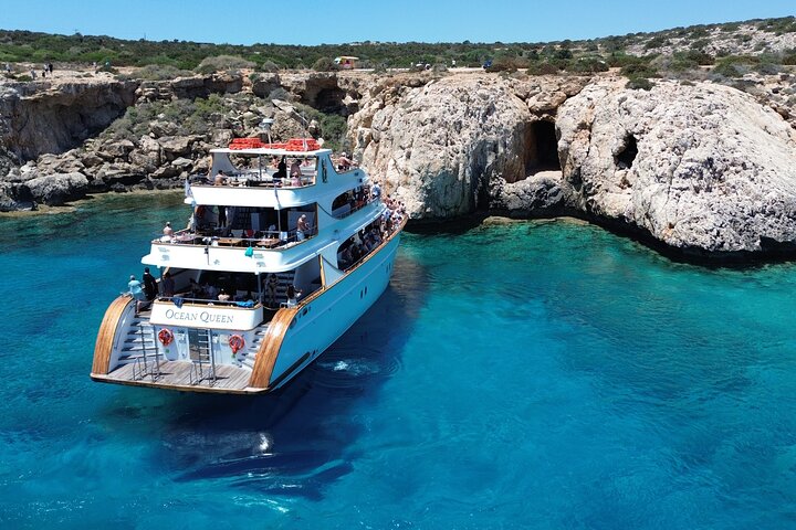 Premium Ayia Napa Cruise with Lunch, Swim Stops & Spacious Decks