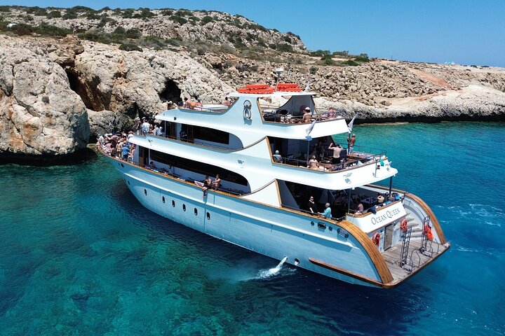 Premium Ayia Napa Cruise with Lunch, Swim Stops & Spacious Decks