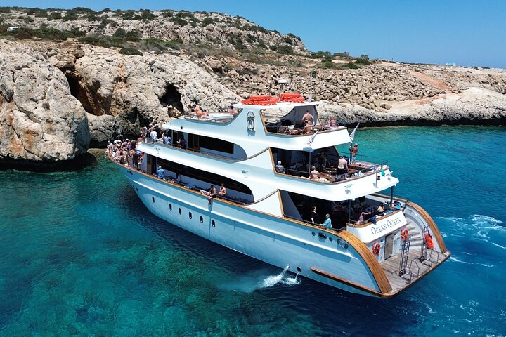 Premium Ayia Napa Cruise with Lunch, Swim Stops & Spacious Decks