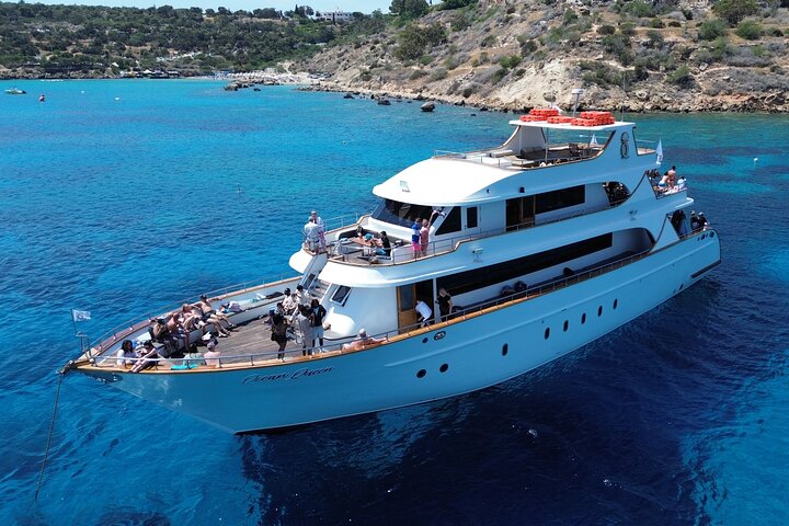Premium Ayia Napa Cruise with Lunch, Swim Stops & Spacious Decks