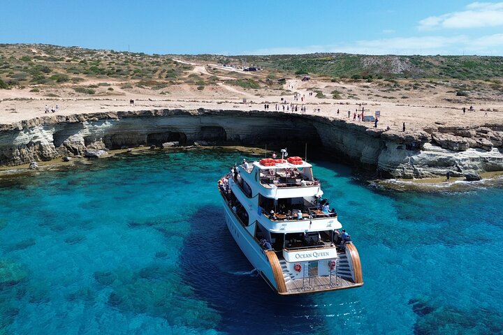 Premium Ayia Napa Cruise with Lunch, Swim Stops & Spacious Decks