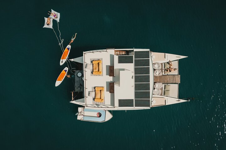 4-in-1 • Gili Islands Snorkel & Sunset Half-day Catamaran Cruise