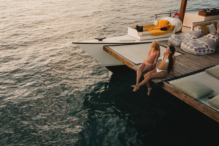 4-in-1 • Gili Islands Snorkel & Sunset Half-day Catamaran Cruise