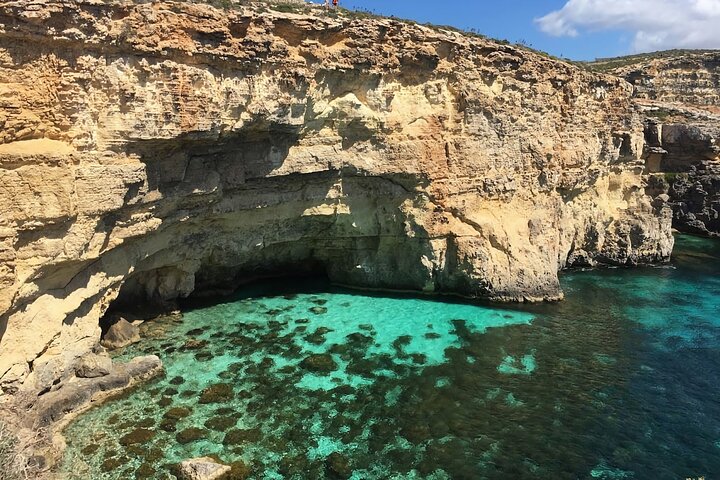 Comino, Crystal Lagoon and the Blue Lagoon Cruise from Sliema
