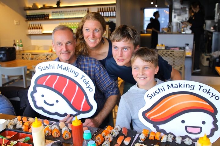 Sushi Making Tokyo Roll and Authentic Japanese Sushi Class