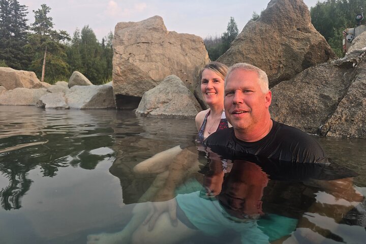 Midnight Sun Magic Chena Hot Springs Soak and Ice Museum Tour