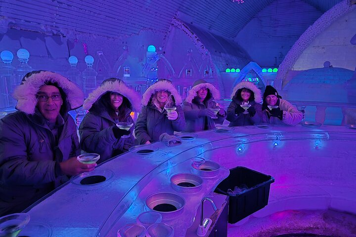 Midnight Sun Magic Chena Hot Springs Soak and Ice Museum Tour