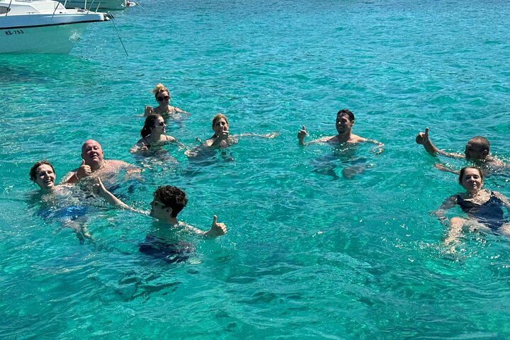 Private boat tour Blue Lagoon and 3 Islands from Trogir or Split