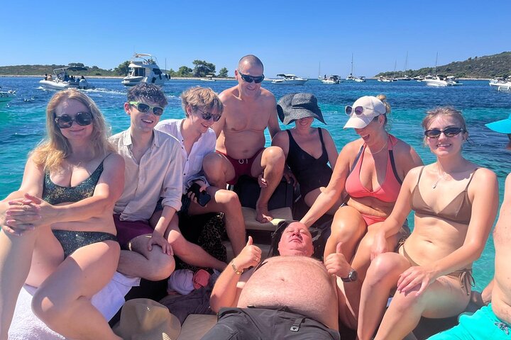 Private boat tour Blue Lagoon and 3 Islands from Trogir or Split