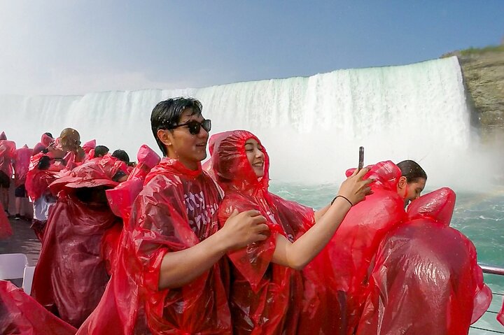 Niagara Falls Tour: Boat Cruise, Journey Behind Falls and Skylon