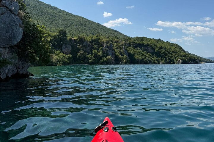Lake Ohrid Kayaking with beach and BBQ Lunch