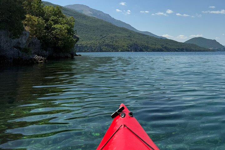 Lake Ohrid Kayaking with beach and BBQ Lunch