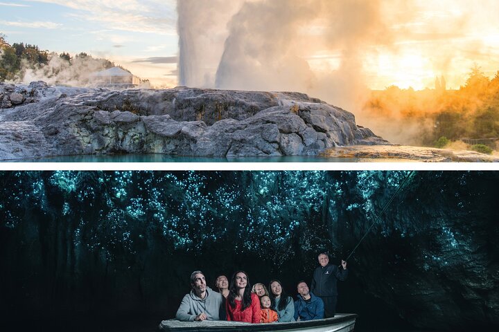 Waitomo Caves & Rotorua + Te Puia Small-Group Tour from Auckland