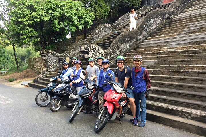 Hue Tombs Tour by Bike & Dragon Boat Cruise on Perfume River