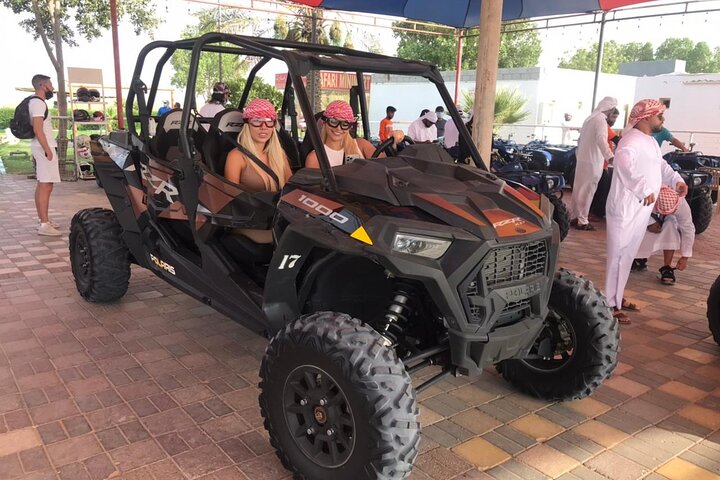 Dubai Desert Dune Buggy Adventure with Camel Ride Hotel Transfers