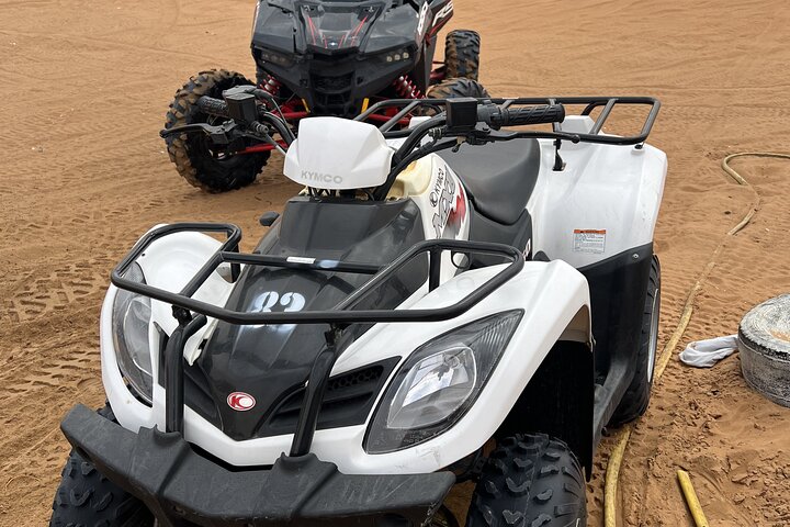 Dubai Desert Dune Buggy Adventure with Camel Ride Hotel Transfers