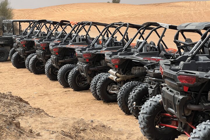 Dubai Desert Dune Buggy Adventure with Camel Ride Hotel Transfers