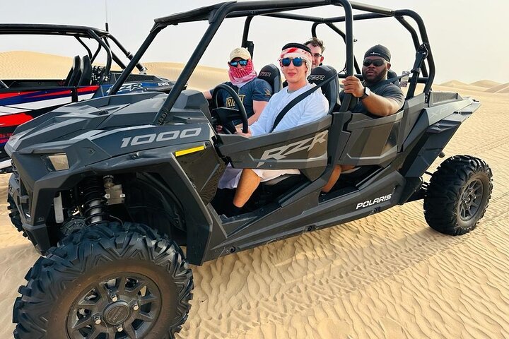 Dubai Desert Dune Buggy Adventure with Camel Ride Hotel Transfers