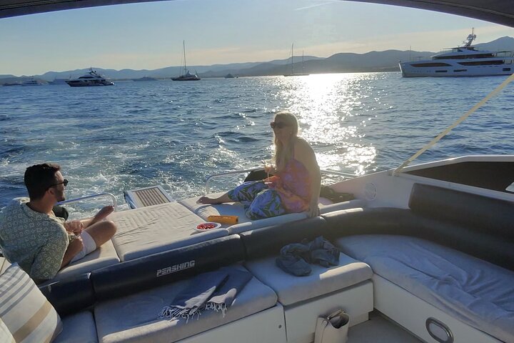 Saint Tropez Private Sunset Yacht Charter on 13m Motor Yacht