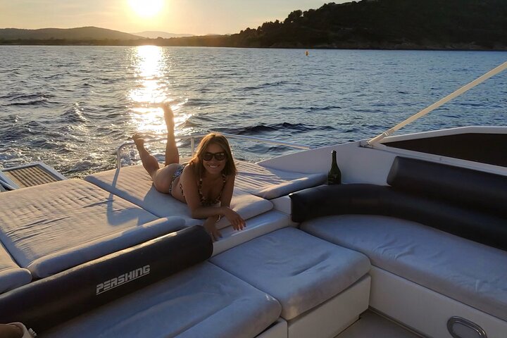 Saint Tropez Private Sunset Yacht Charter on 13m Motor Yacht