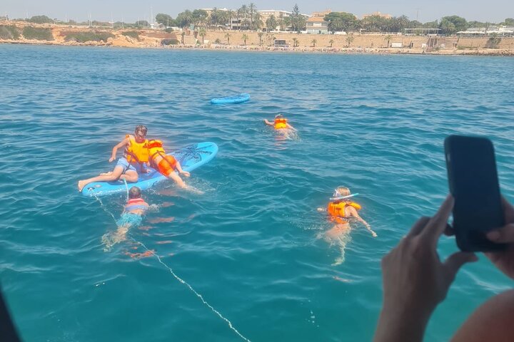 Torrevieja Adventure Tour with the Catamaran Apaelo