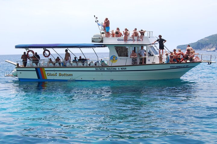 Corinth Canal & Saronic Gulf GlassBottom Cruise: 4h Swim & Buffet