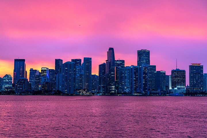 Miami Sunset and City Lights Cocktail Cruise with Open Bar