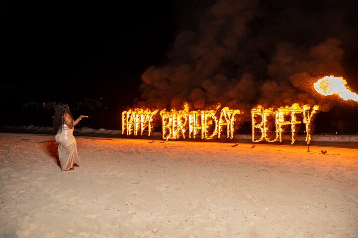 Birthday Fire Show experience in Montego Bay