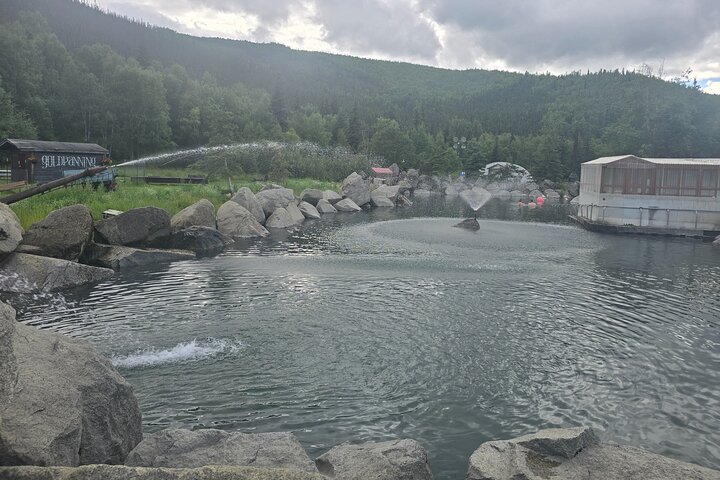 Midnight Sun Magic Chena Hot Springs Soak and Ice Museum Tour