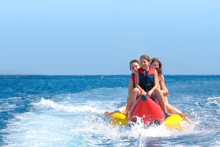 Banana boat in Playa del Palo, Malaga capital