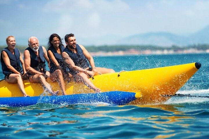 Banana boat in Playa del Palo, Malaga capital