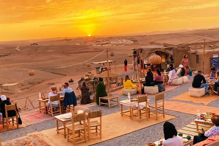 Agafay Desert Dinner, Camel Ride, Fire Show & Traditional Music