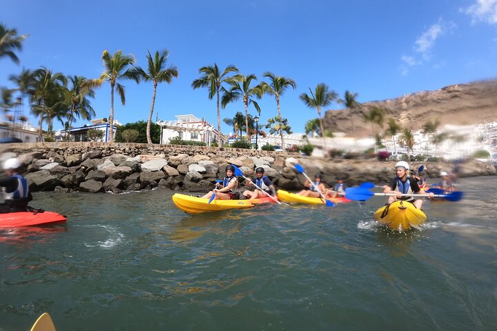 Kayaking Adventure Route with Snorkeling in Mogan Caves