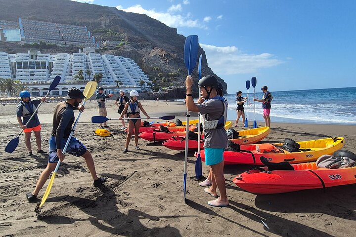 Kayaking Adventure Route with Snorkeling in Mogan Caves
