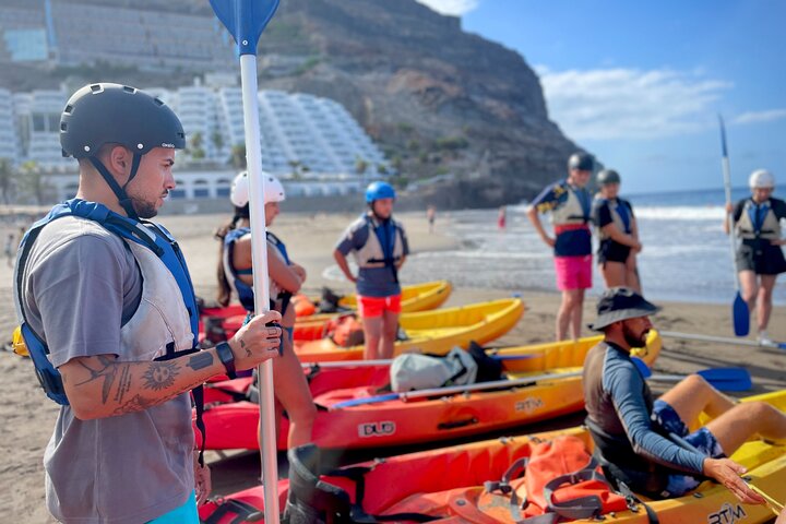 Kayaking Adventure Route with Snorkeling in Mogan Caves