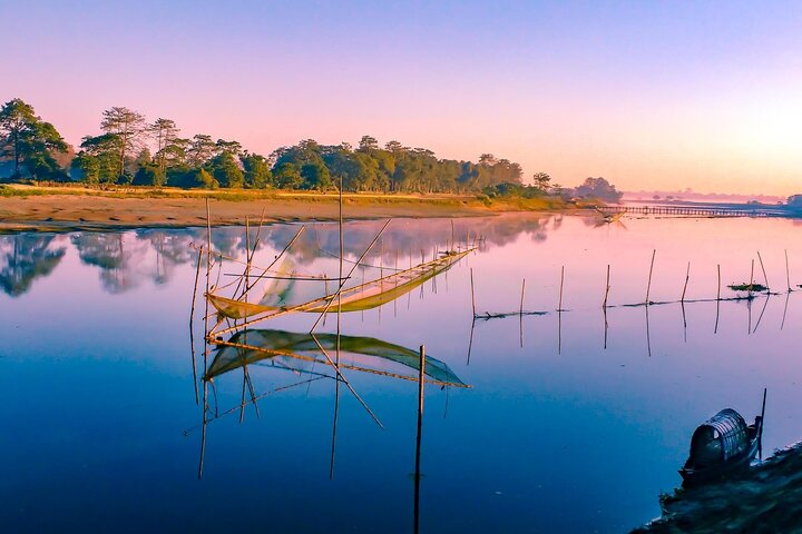 Private Assam Tea Estate, Rain Forest and River Island Tour