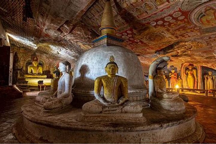 Sigiriya Rock Dambulla Cave Temple and Village Tour from Galle