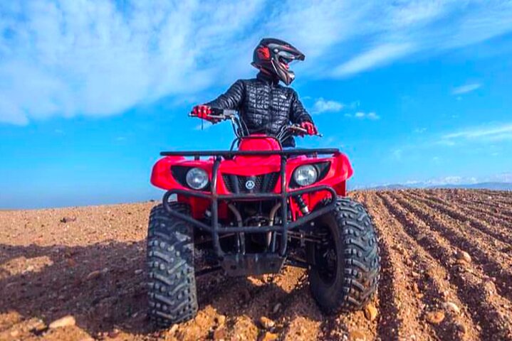 Marrakech: Agafay Desert Quad Biking & Camel RIDE & Dinner & Show
