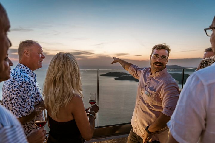 Santorini Wine Adventure with 12 Wine Tastings, Tapas and Sunset
