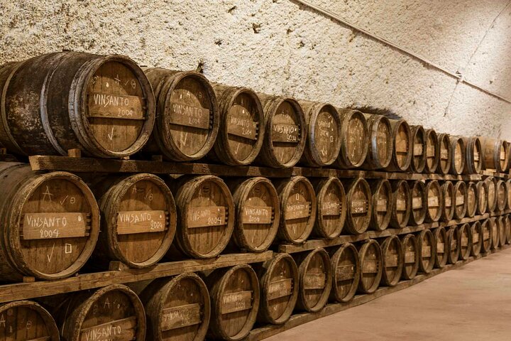 Santorini Wine Adventure with 12 Wine Tastings, Tapas and Sunset
