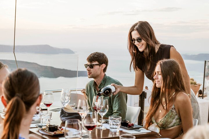 Santorini Wine Adventure with 12 Wine Tastings, Tapas and Sunset