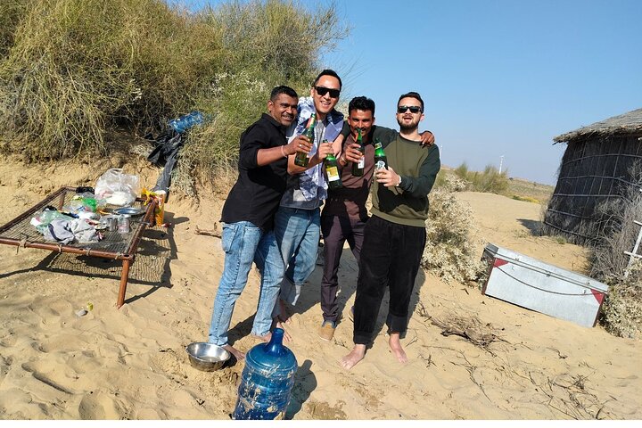 Non-touristic overnight camel safari