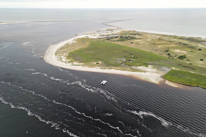 Catamaran Dolphin Cruise in Myrtle Beach with Barrier Island Stop