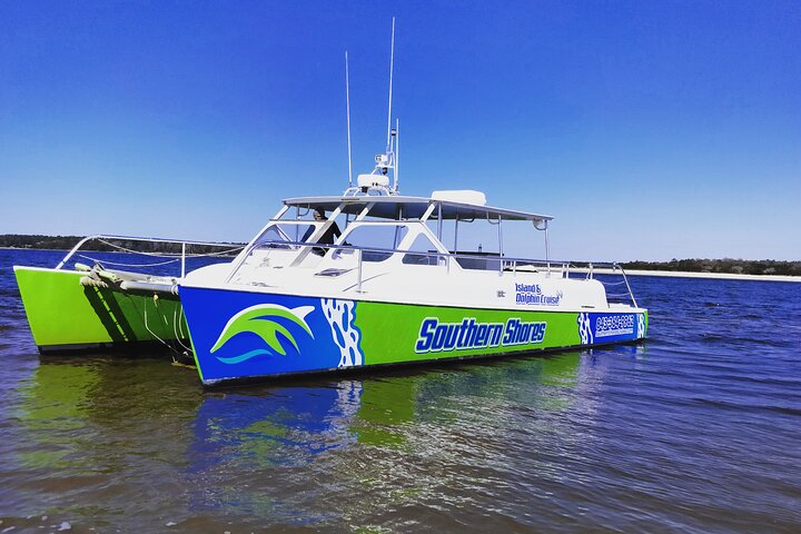 Catamaran Dolphin Cruise in Myrtle Beach with Barrier Island Stop