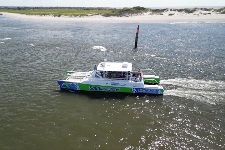 Catamaran Dolphin Cruise in Myrtle Beach with Barrier Island Stop
