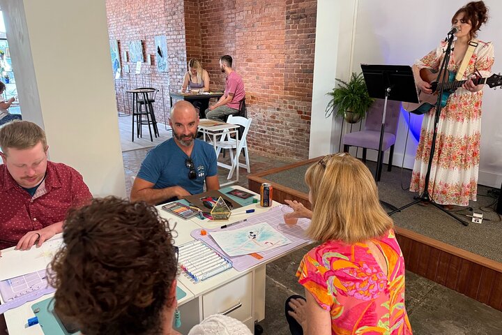 Inspiring Art Making Session at Aplomb Cafe
