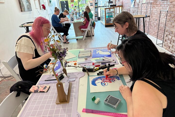 Inspiring Art Making Session at Aplomb Cafe
