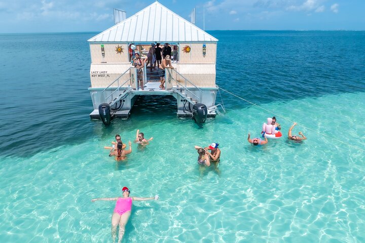Key West Sandbar Safari on One of a Kind Tiki Boat