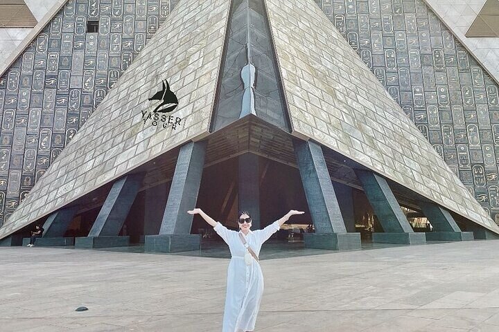 Pyramids, Sphinx & Grand Egyptian Museum , Nile Felucca OR Bazaar